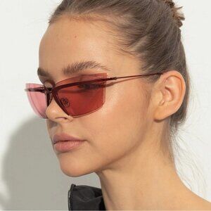 NEW VALENTINO V-LURE VLS-130B SUNGLASSES RED PINK WOMEN EYEWEAR VALENTINO